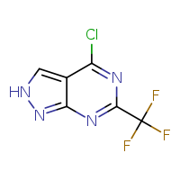 4-chloro-6-(trifluoromethyl)-2H-pyrazolo[3,4-d]pyrimidine
