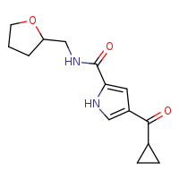 4-cyclopropanecarbonyl-N-(oxolan-2-ylmethyl)-1H-pyrrole-2-carboxamide