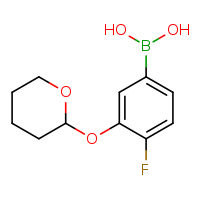4-fluoro-3-(oxan-2-yloxy)phenylboronic acid