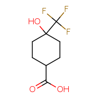 4-hydroxy-4-(trifluoromethyl)cyclohexane-1-carboxylic acid