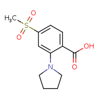 4-methanesulfonyl-2-(pyrrolidin-1-yl)benzoic acid