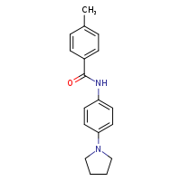 4-methyl-N-[4-(pyrrolidin-1-yl)phenyl]benzamide
