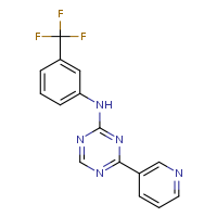 4-(pyridin-3-yl)-N-[3-(trifluoromethyl)phenyl]-1,3,5-triazin-2-amine