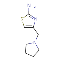 4-(pyrrolidin-1-ylmethyl)-1,3-thiazol-2-amine