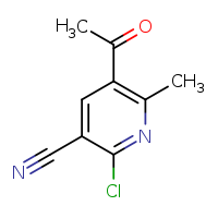 5-acetyl-2-chloro-6-methylpyridine-3-carbonitrile