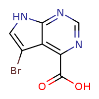 5-bromo-7H-pyrrolo[2,3-d]pyrimidine-4-carboxylic acid