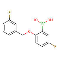 5-fluoro-2-[(3-fluorophenyl)methoxy]phenylboronic acid