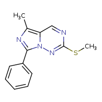 5-methyl-2-(methylsulfanyl)-7-phenylimidazo[4,3-f][1,2,4]triazine