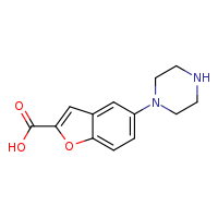 5-(piperazin-1-yl)-1-benzofuran-2-carboxylic acid