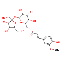 (6-{[3,4-dihydroxy-2,5-bis(hydroxymethyl)oxolan-2-yl]oxy}-3,4,5-trihydroxyoxan-2-yl)methyl 3-(4-hydroxy-3-methoxyphenyl)prop-2-enoate