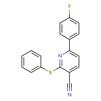 6-(4-fluorophenyl)-2-(phenylsulfanyl)pyridine-3-carbonitrile