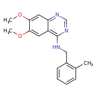 6,7-dimethoxy-N-[(2-methylphenyl)methyl]quinazolin-4-amine