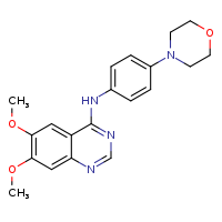 6,7-dimethoxy-N-[4-(morpholin-4-yl)phenyl]quinazolin-4-amine