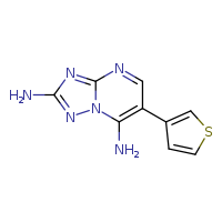 6-(thiophen-3-yl)-[1,2,4]triazolo[1,5-a]pyrimidine-2,7-diamine