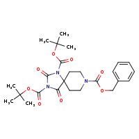 8-benzyl 1,3-di-tert-butyl 2,4-dioxo-1,3,8-triazaspiro[4.5]decane-1,3,8-tricarboxylate
