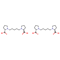 bis((2S)-1-{5-[(2S)-2-carboxypyrrolidin-1-yl]pentyl}pyrrolidine-2-carboxylic acid)