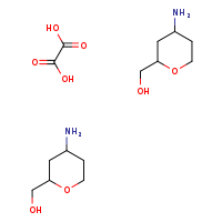 bis((4-aminooxan-2-yl)methanol); oxalic acid