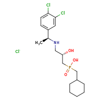 cyclohexylmethyl((2S)-3-{[(1S)-1-(3,4-dichlorophenyl)ethyl]amino}-2-hydroxypropyl)phosphinic acid chloride