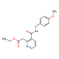 ethyl 2-(3-{[(4-methoxyphenyl)methyl]carbamoyl}pyridin-2-yl)acetate