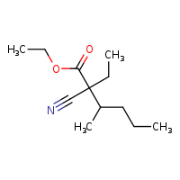 ethyl 2-cyano-2-ethyl-3-methylhexanoate