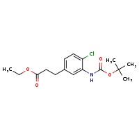 ethyl 3-{3-[(tert-butoxycarbonyl)amino]-4-chlorophenyl}propanoate