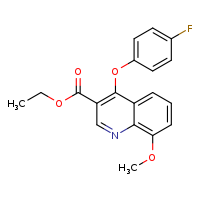 ethyl 4-(4-fluorophenoxy)-8-methoxyquinoline-3-carboxylate
