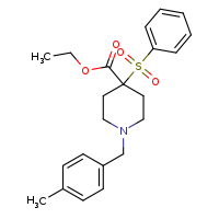 ethyl 4-(benzenesulfonyl)-1-[(4-methylphenyl)methyl]piperidine-4-carboxylate