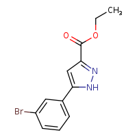 ethyl 5-(3-bromophenyl)-1H-pyrazole-3-carboxylate