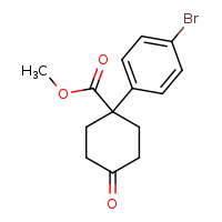 methyl 1-(4-bromophenyl)-4-oxocyclohexane-1-carboxylate