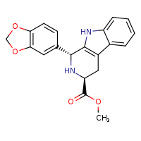 methyl (1R,3S)-1-(2H-1,3-benzodioxol-5-yl)-1H,2H,3H,4H,9H-pyrido[3,4-b]indole-3-carboxylate