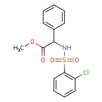methyl 2-(2-chlorobenzenesulfonamido)-2-phenylacetate