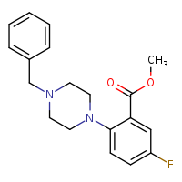 methyl 2-(4-benzylpiperazin-1-yl)-5-fluorobenzoate