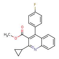 methyl 2-cyclopropyl-4-(4-fluorophenyl)quinoline-3-carboxylate