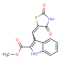 methyl 3-[(2,4-dioxo-1,3-thiazolidin-5-ylidene)methyl]-1H-indole-2-carboxylate