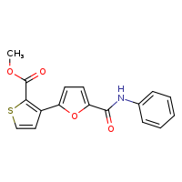 methyl 3-[5-(phenylcarbamoyl)furan-2-yl]thiophene-2-carboxylate