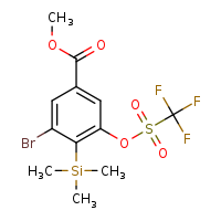 methyl 3-bromo-5-(trifluoromethanesulfonyloxy)-4-(trimethylsilyl)benzoate