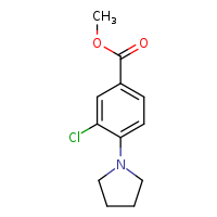 methyl 3-chloro-4-(pyrrolidin-1-yl)benzoate