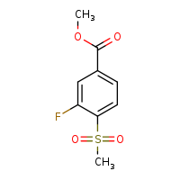 methyl 3-fluoro-4-methanesulfonylbenzoate