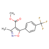 methyl 3-methyl-5-[4-(trifluoromethyl)phenyl]-1,2-oxazole-4-carboxylate