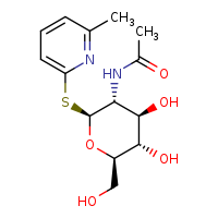 N-[(2S,3R,4R,5S,6R)-4,5-dihydroxy-6-(hydroxymethyl)-2-[(6-methylpyridin-2-yl)sulfanyl]oxan-3-yl]acetamide