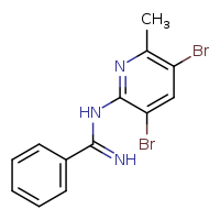 N-(3,5-dibromo-6-methylpyridin-2-yl)benzenecarboximidamide