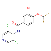 N-(3,5-dichloropyridin-4-yl)-4-(difluoromethoxy)-3-hydroxybenzamide