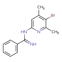 N-(5-bromo-4,6-dimethylpyridin-2-yl)benzenecarboximidamide