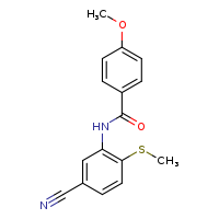 N-[5-cyano-2-(methylsulfanyl)phenyl]-4-methoxybenzamide