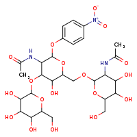 N-[6-({[3-acetamido-4,5-dihydroxy-6-(hydroxymethyl)oxan-2-yl]oxy}methyl)-5-hydroxy-2-(4-nitrophenoxy)-4-{[3,4,5-trihydroxy-6-(hydroxymethyl)oxan-2-yl]oxy}oxan-3-yl]acetamide