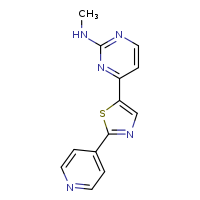 N-methyl-4-[2-(pyridin-4-yl)-1,3-thiazol-5-yl]pyrimidin-2-amine