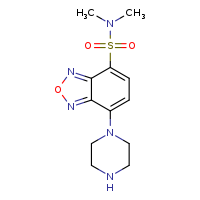 N,N-dimethyl-7-(piperazin-1-yl)-2,1,3-benzoxadiazole-4-sulfonamide