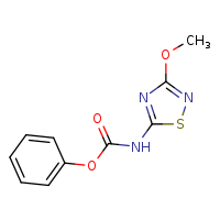 phenyl N-(3-methoxy-1,2,4-thiadiazol-5-yl)carbamate