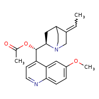 (S)-[(2R,5Z)-5-ethylidene-1-azabicyclo[2.2.2]octan-2-yl](6-methoxyquinolin-4-yl)methyl acetate