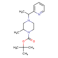 tert-butyl 2-methyl-4-[1-(pyridin-2-yl)ethyl]piperazine-1-carboxylate